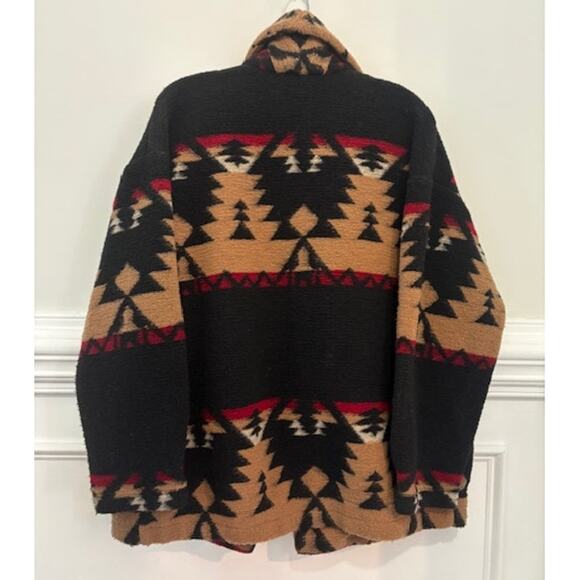 Xirena Koda Jacket Medium Southwestern Boho Aztec Plush Fleece Button Front - Picture 3 of 8